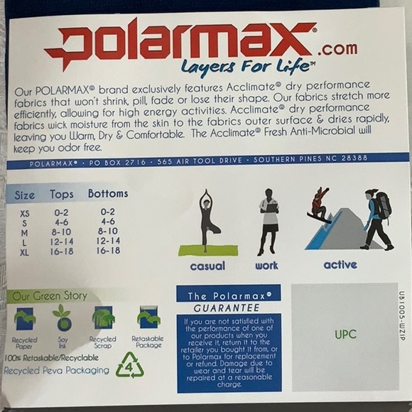 PolarMax BASELAYER 2.0 MIDWEIGHT DOUBLE - Blue Depth - Picture 7 of 13